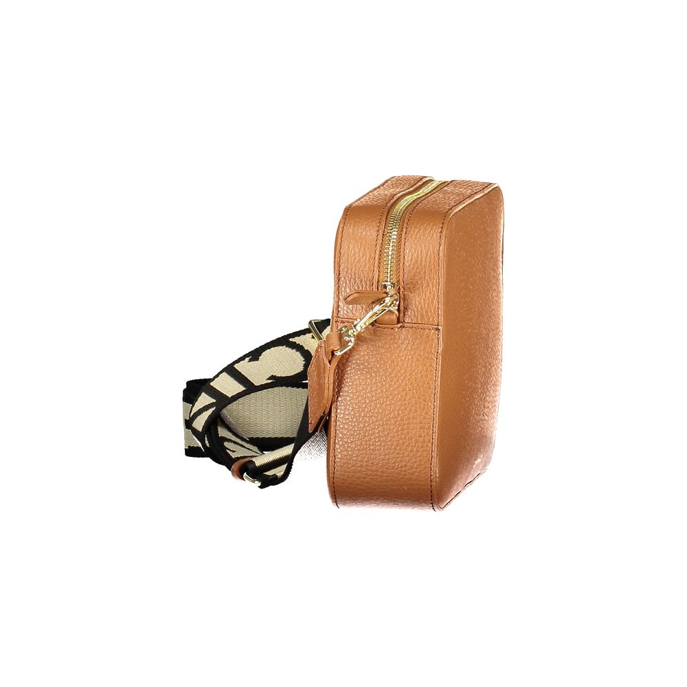 Marrone Pelle Woman Handbag