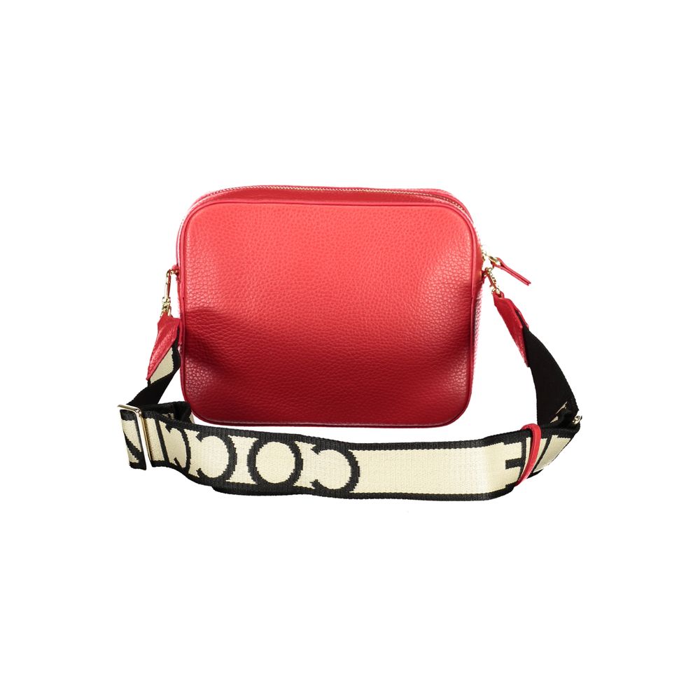 Red Leather Women Handbag