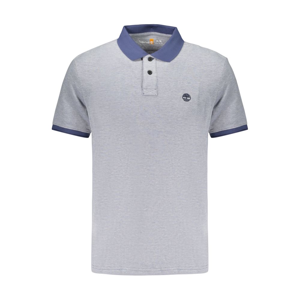 Blue Cotton Men's Polo
