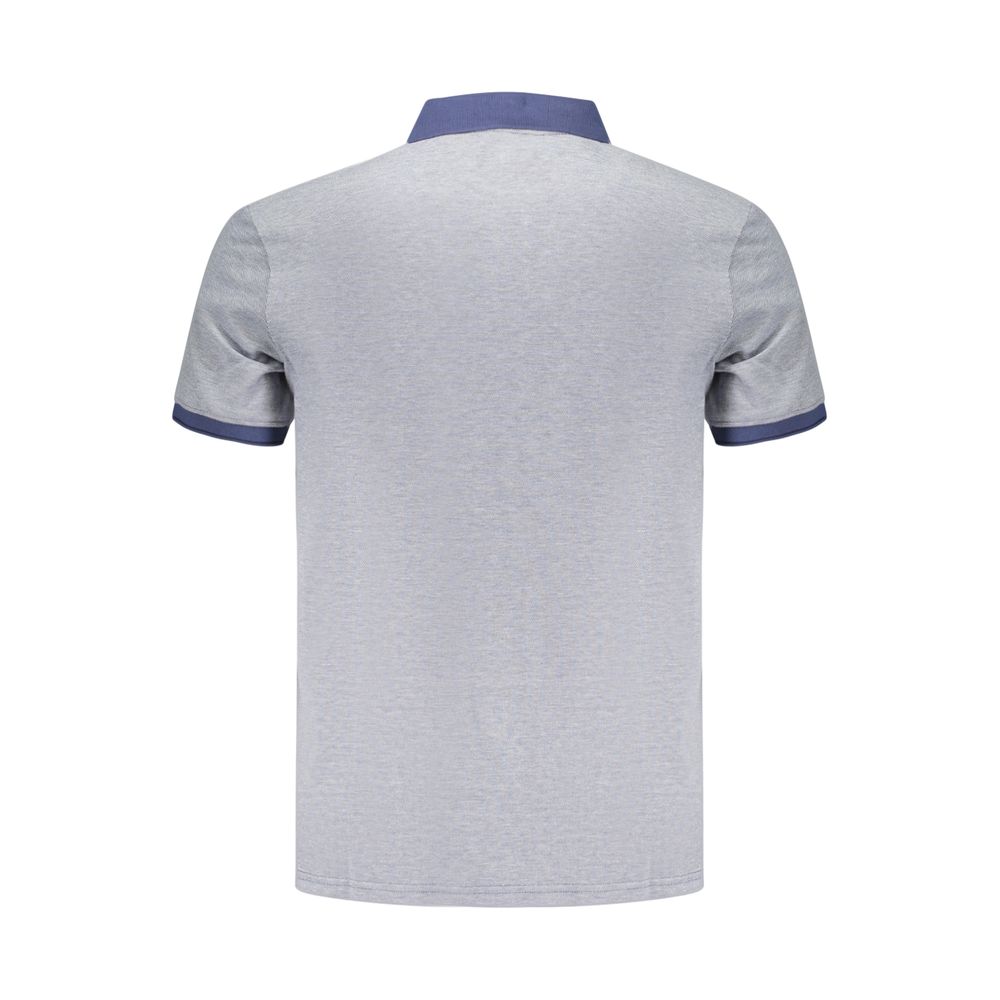 Blue Cotton Men's Polo