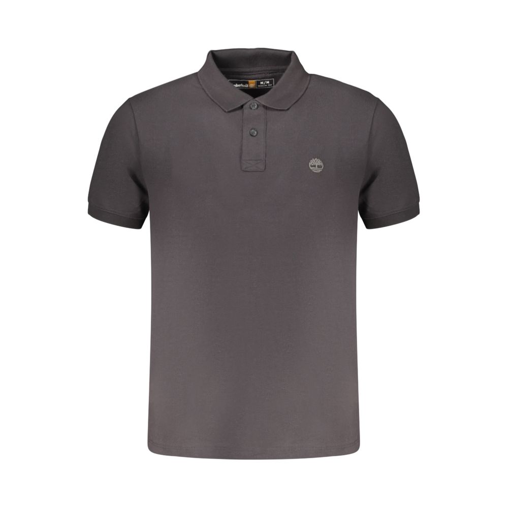 Black Cotton Men's Polo Shirt