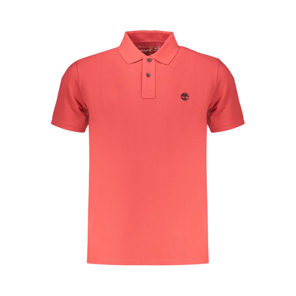 Red Cotton Men Polo