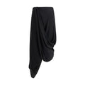 Black Copper Midi Skirt