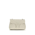 Beige Calf Leather Bos Taurus Handbag