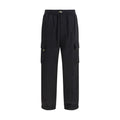 Black Cotton Cargo Pants