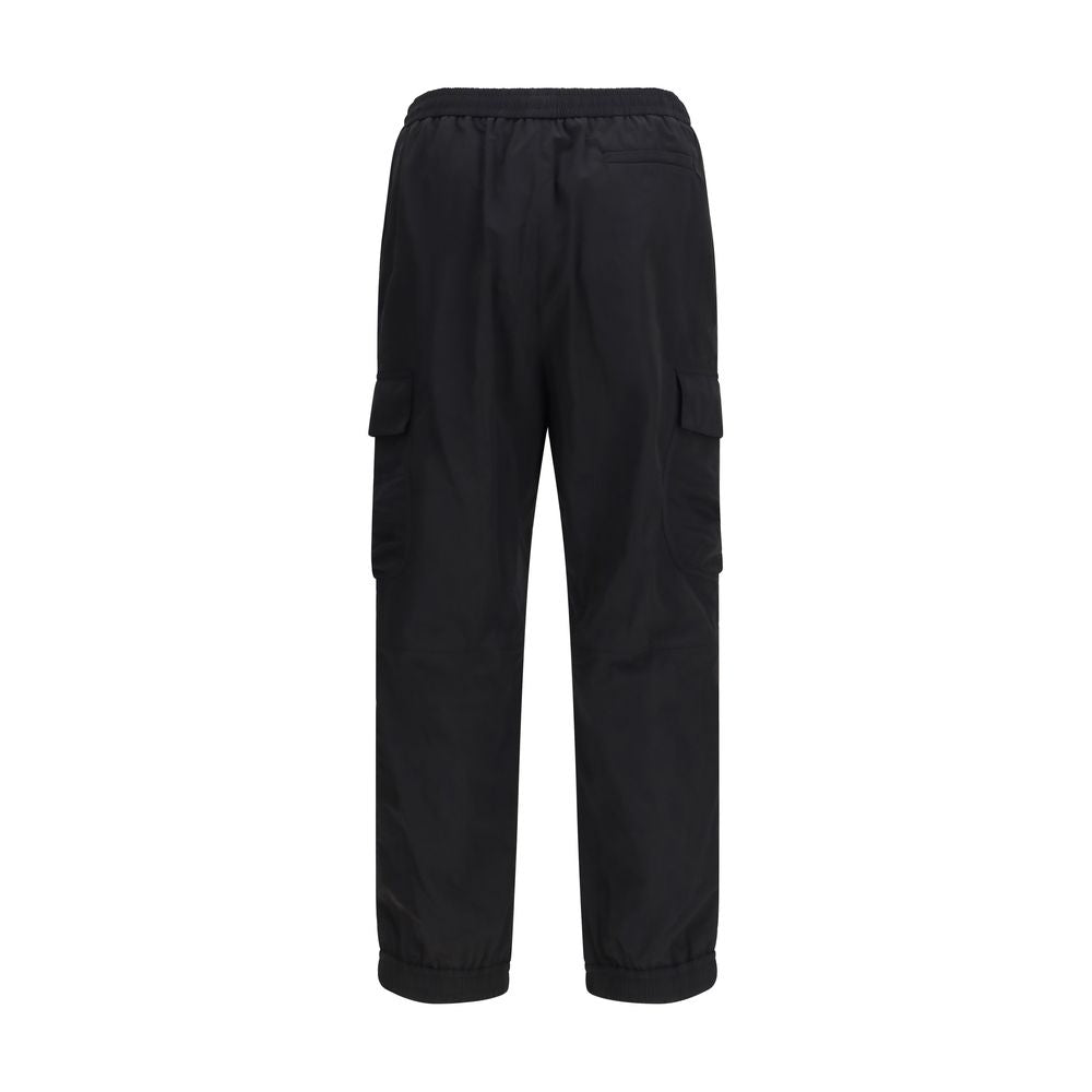 Black Cotton Cargo Pants