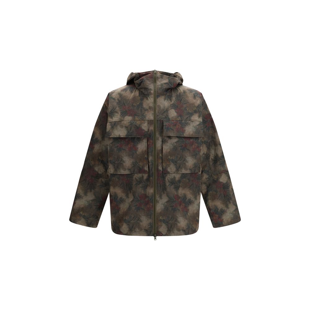 Bicolor Nylon Trench Coat