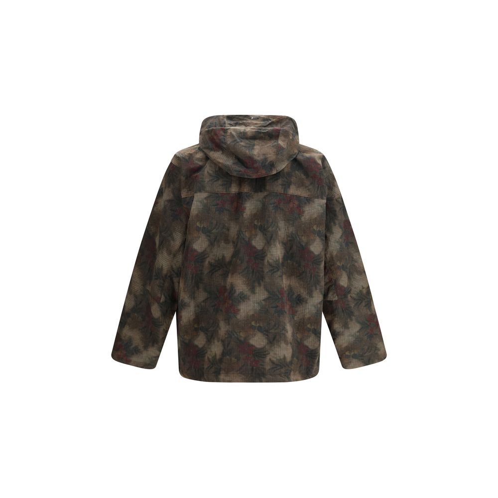 Bicolor Nylon Trench Coat