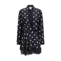 Black Silk Casual Dress
