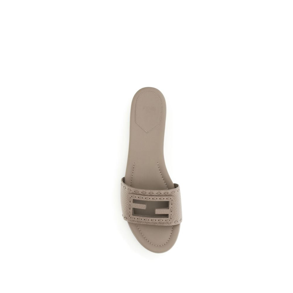 Gray Calf Leather Bos Taurus Sandals