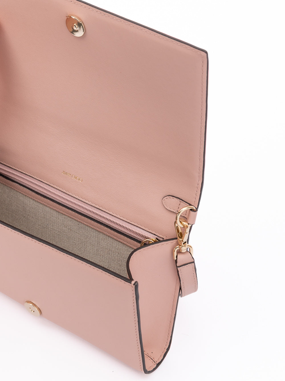 Podwer Pink Leather Shoulder Strap Bag