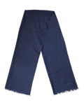 Blue Cashmere Fringes Wrap Foulard 70cm x 200cm  Scarf Men