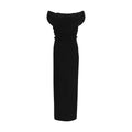 Black Viscose Casual Dress