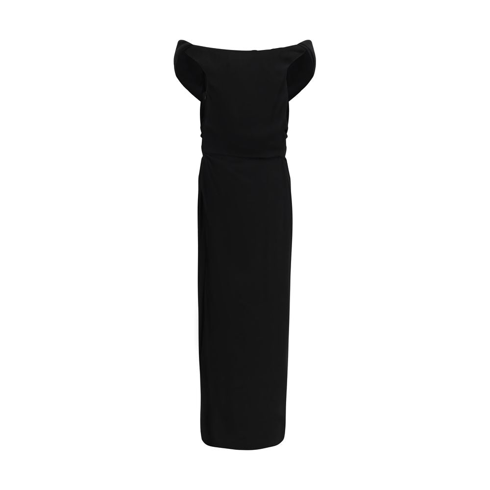 Black Viscose Casual Dress