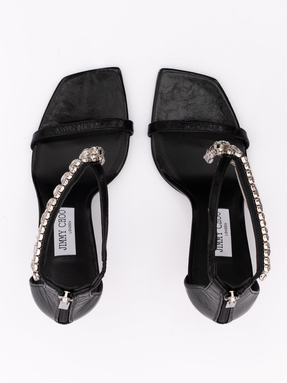 Black Leather Verity Sandals 100