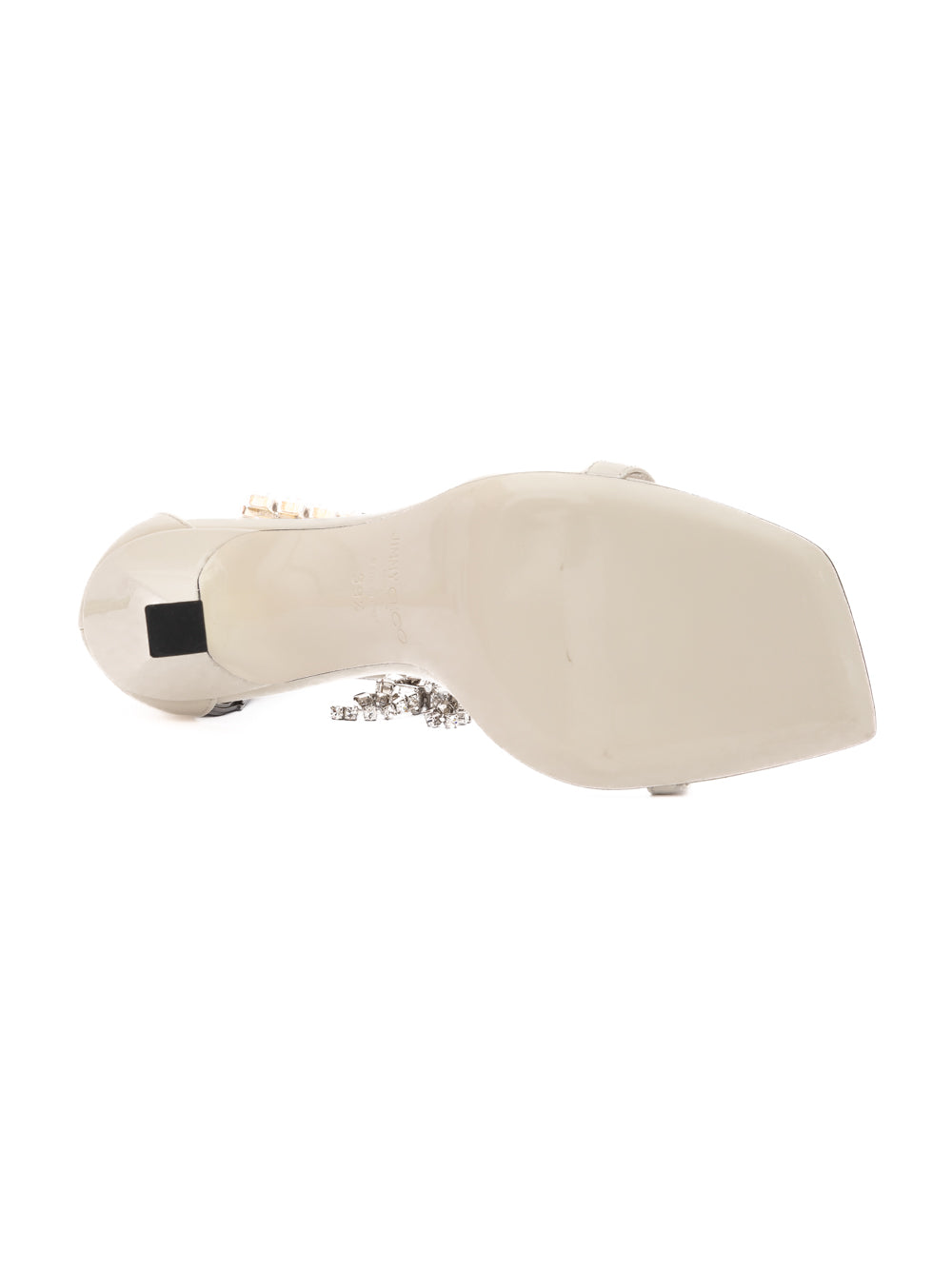 White Patent Leather Verity Sandals 100