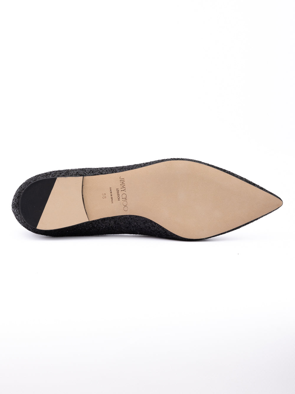 Black Coarse Glitter Fabric Alina Bellet Flat