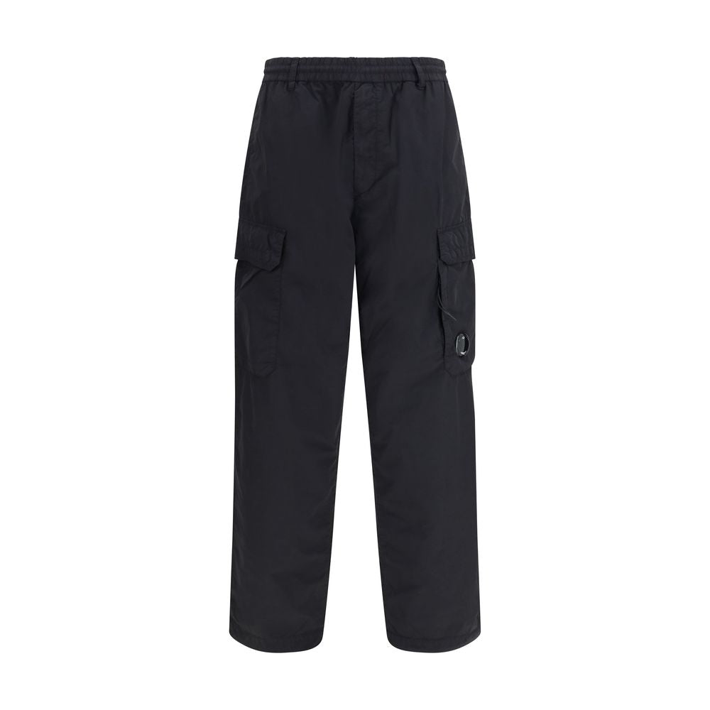 Black Nylon Cargo Pants