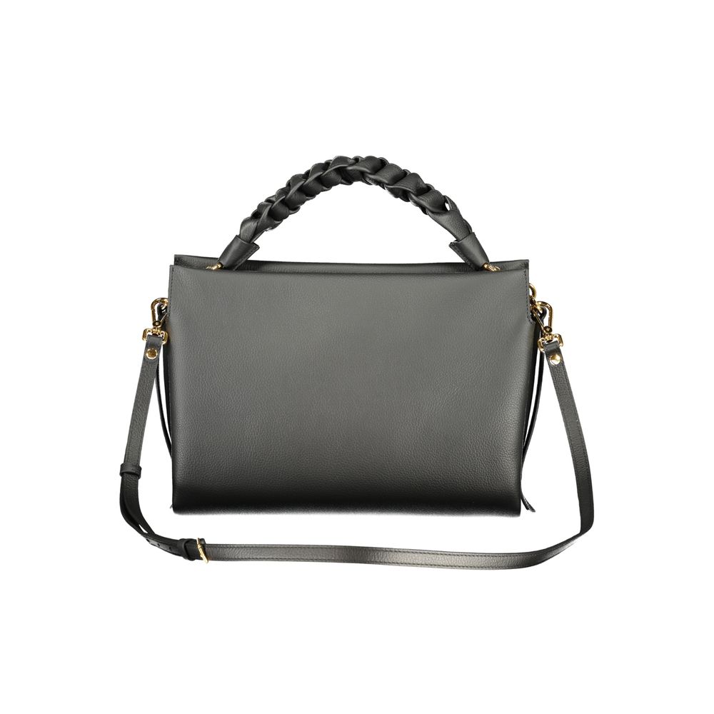 Black Leather Women Handbag