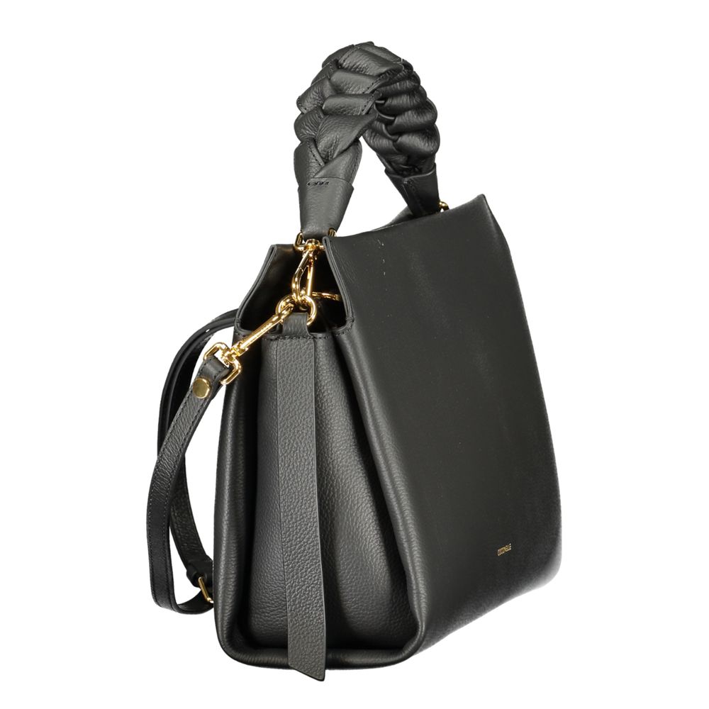 Black Leather Women Handbag