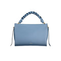 Blu Leather Women Handbag