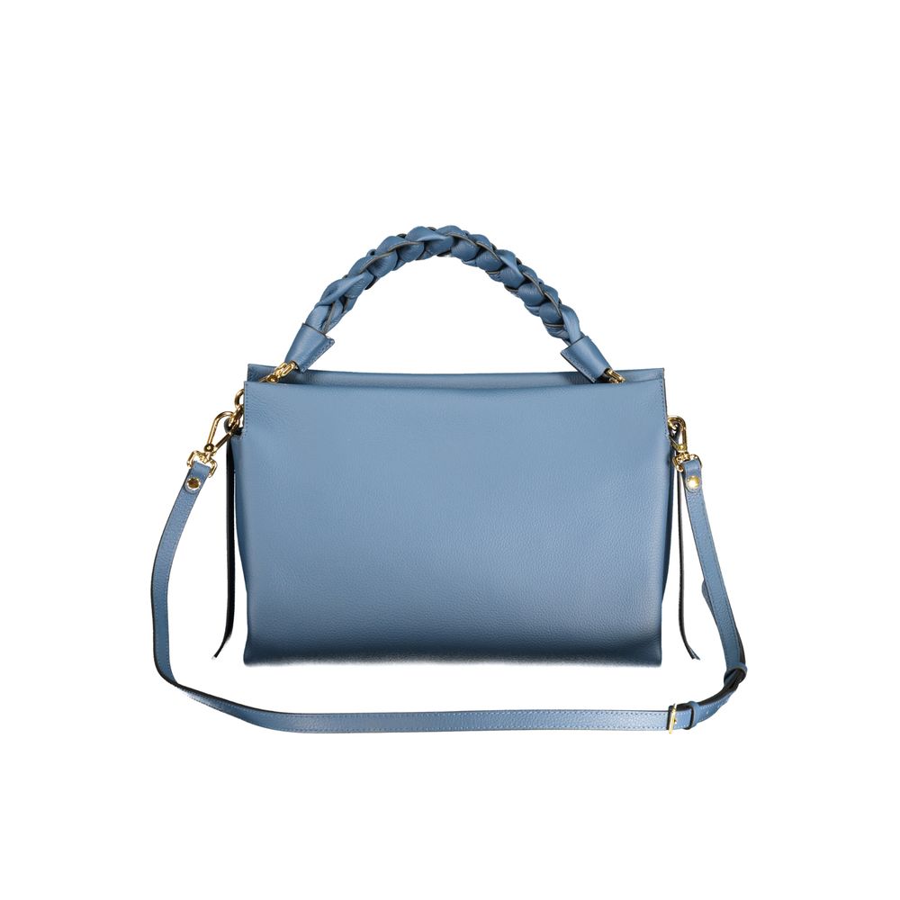 Blu Leather Women Handbag
