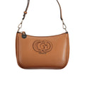 Marrone Polyurethane Women Handbag