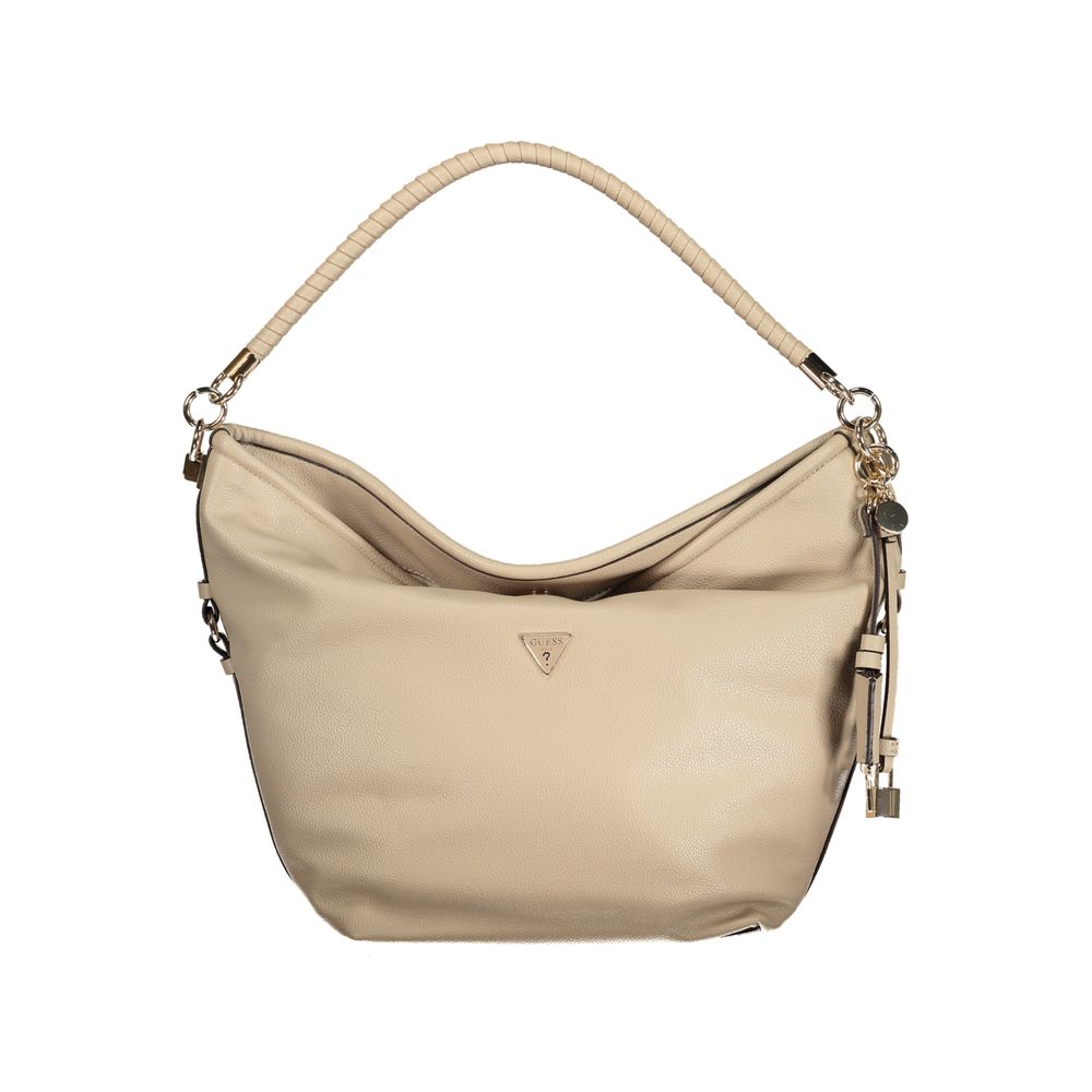 Beige Polyethylene Handbag