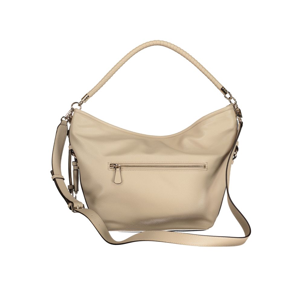 Beige Polyethylene Handbag