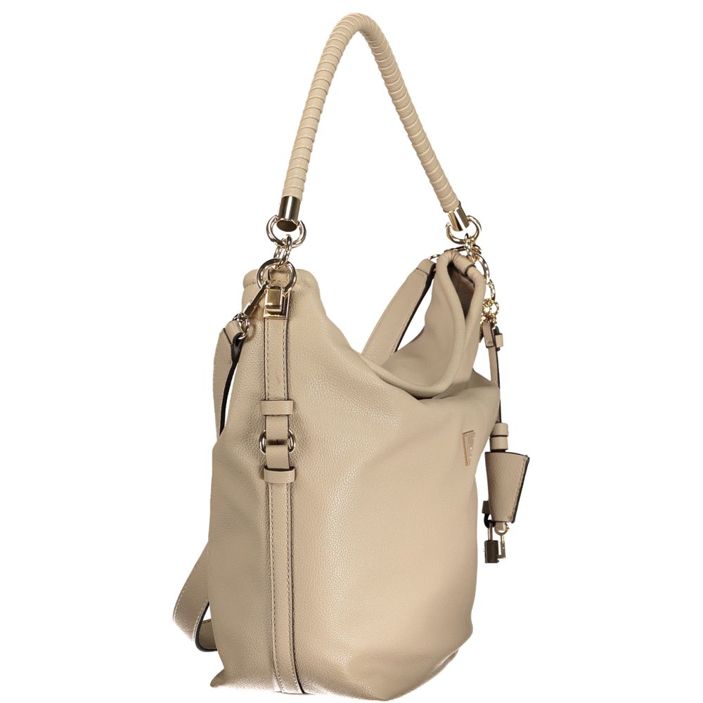 Beige Polyethylene Handbag