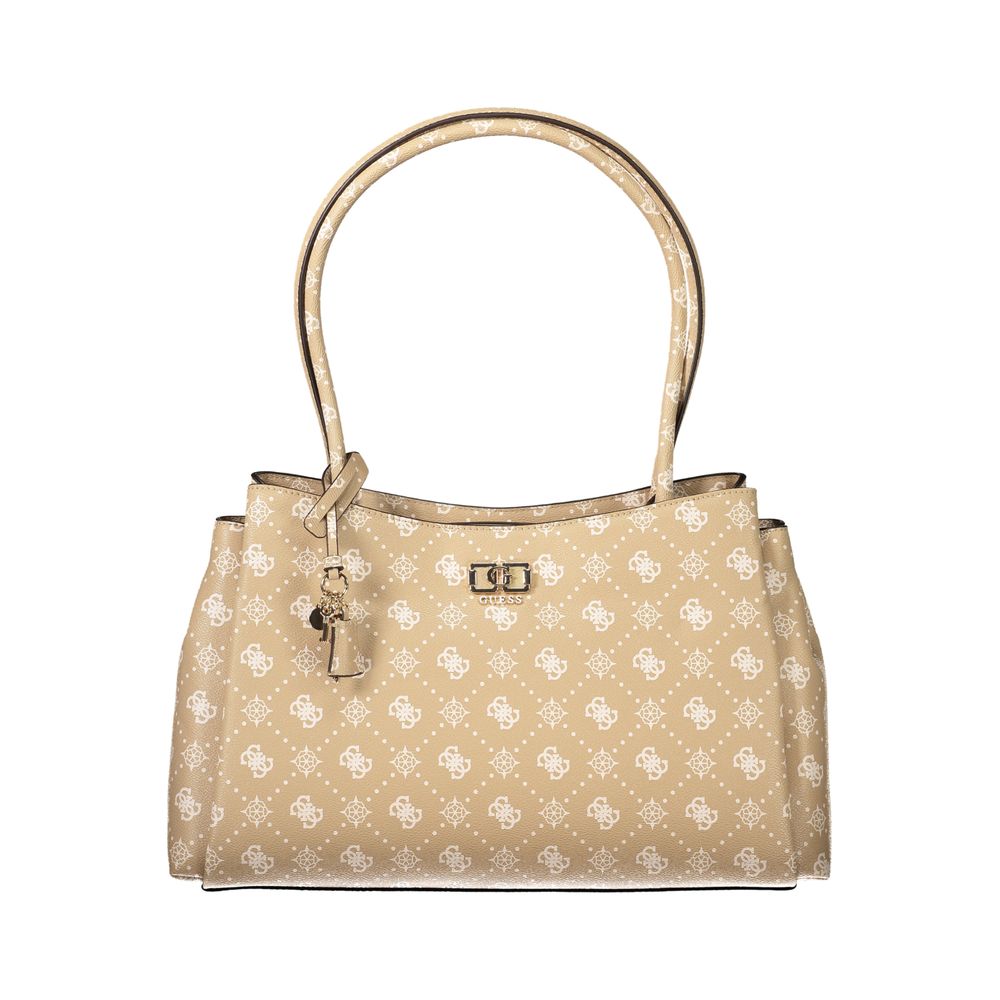 Beige Polyethylene Handbag