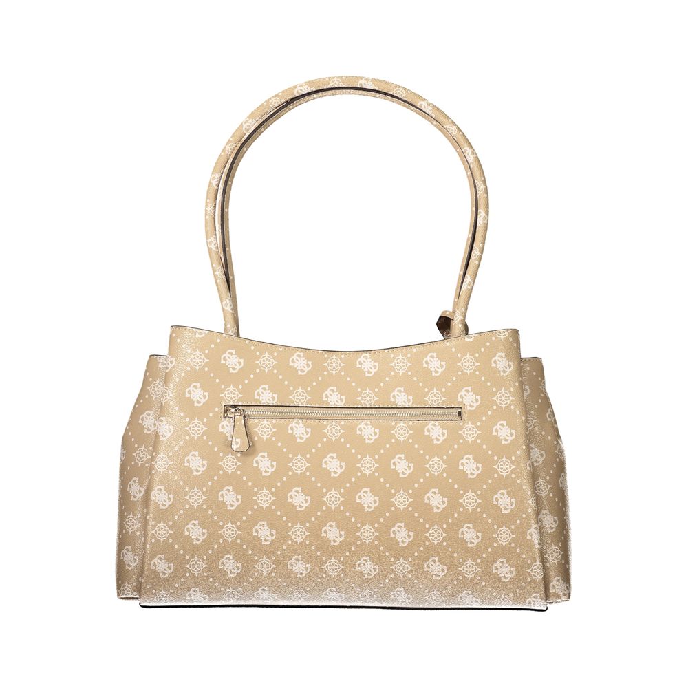 Beige Polyethylene Handbag
