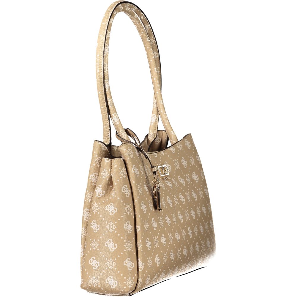 Beige Polyethylene Handbag