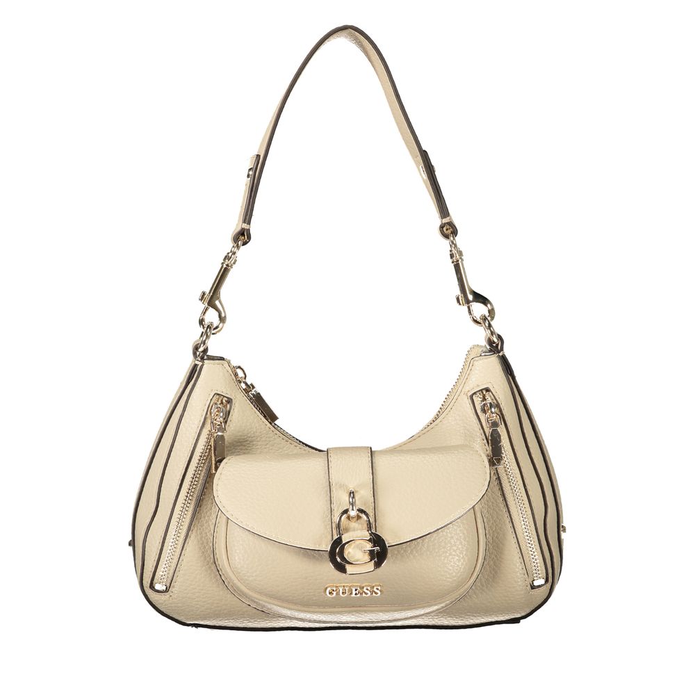 Beige Polyethylene Handbag