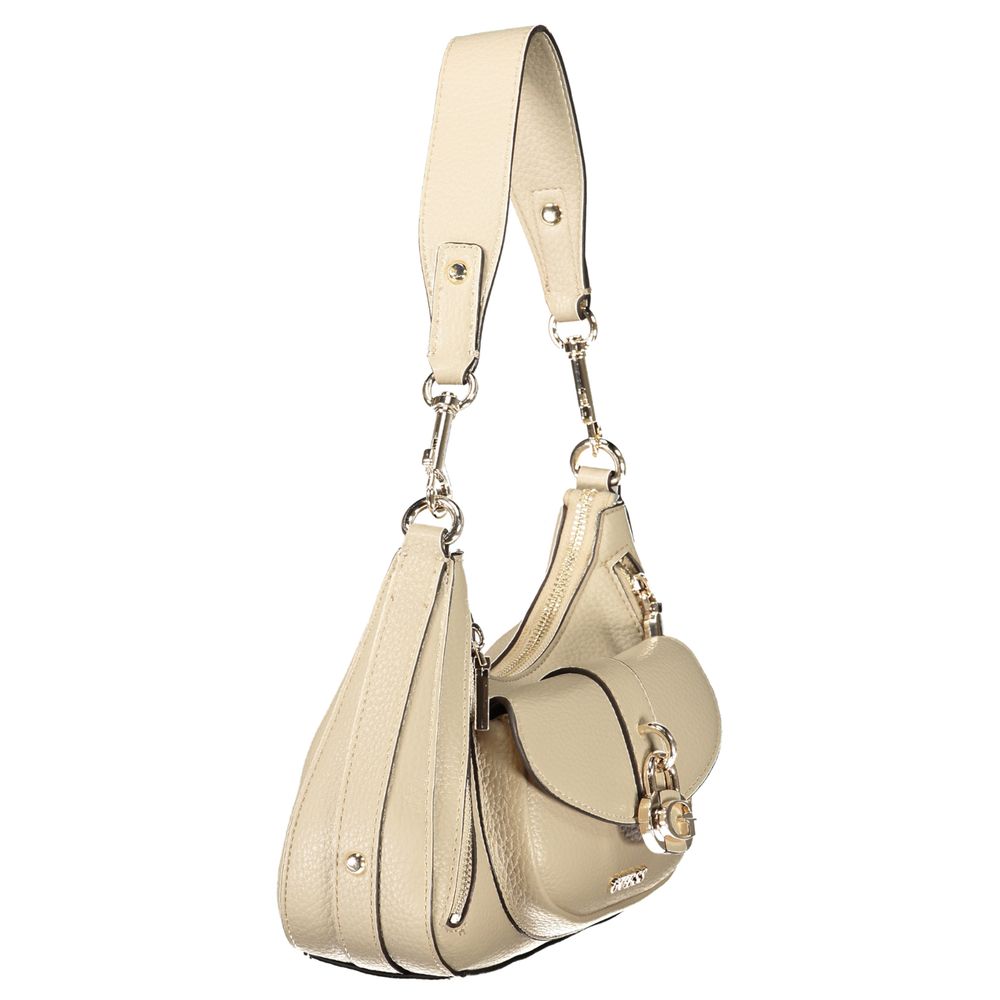 Beige Polyethylene Handbag