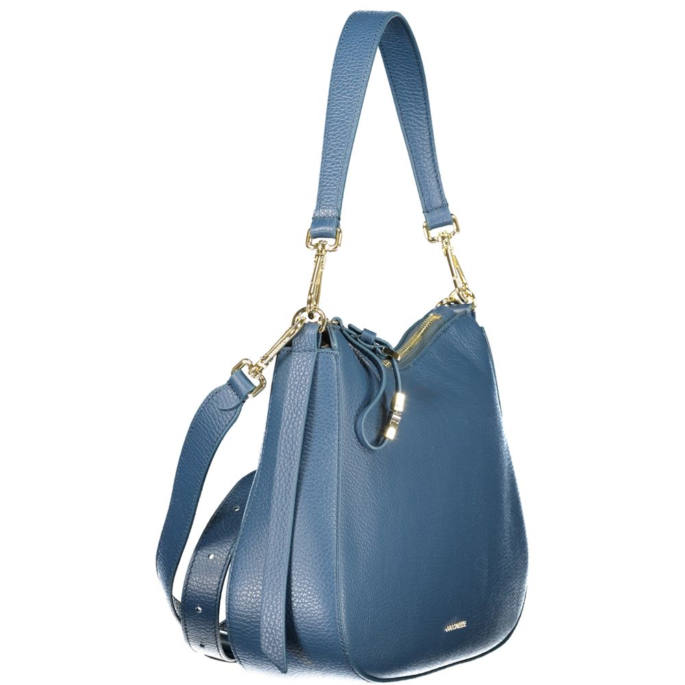 Blue Leather Handbag