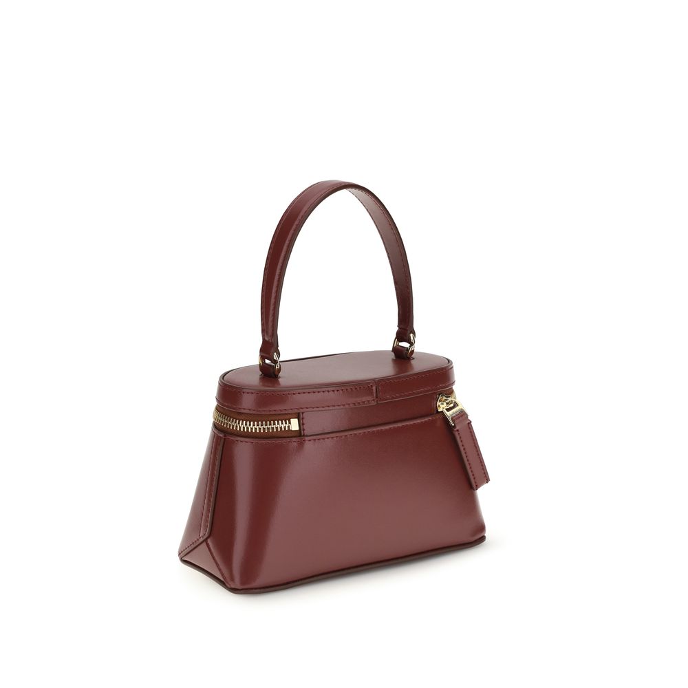 Burgundy Calf Leather Bos Taurus Handbag
