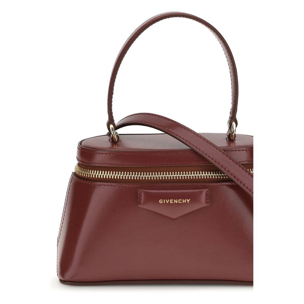 Burgundy Calf Leather Bos Taurus Handbag