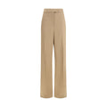 Beige Silk Dress Pants