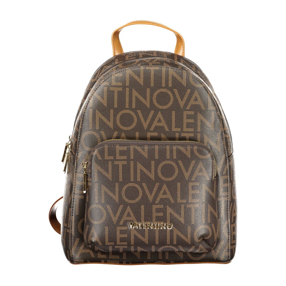 Brown Polyethylene Backpack