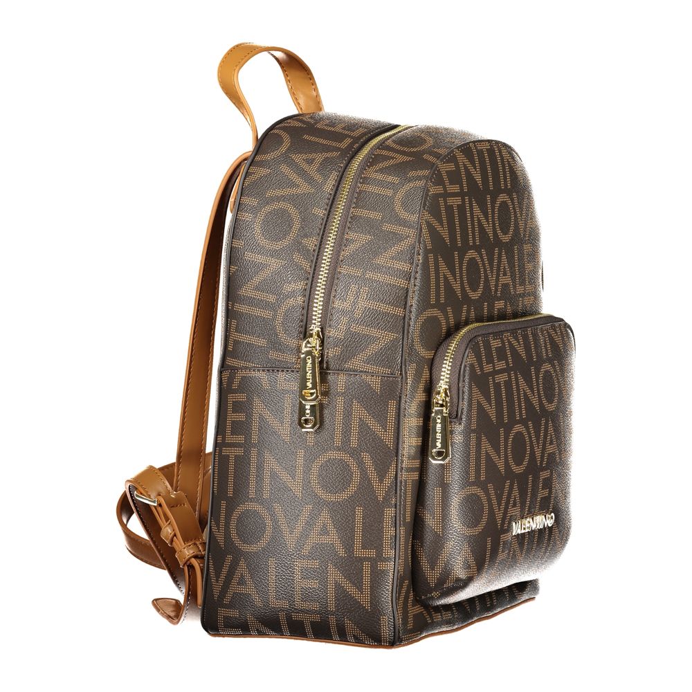 Brown Polyethylene Backpack