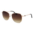 Rose Gold Metal Sunglasses
