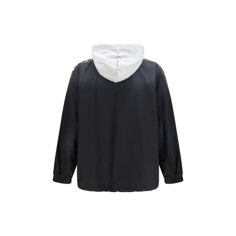 Black Polyester Shell Jacket