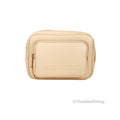 Burberry Small Branded Peach Pink Grainy Leather Camera Crossbody Bag