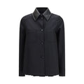 Black Polyester Trench Coat