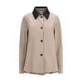 Beige Polyester Trench Coat