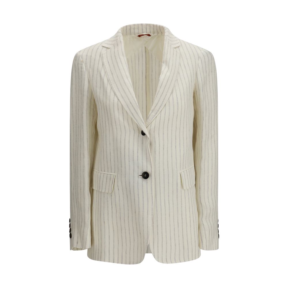 Beige Linen Blazer