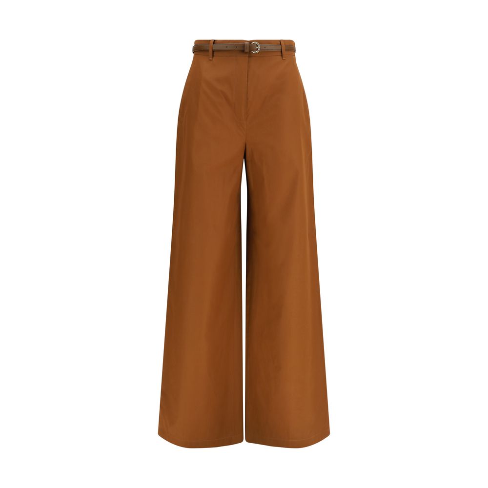Brown Cotton Pants
