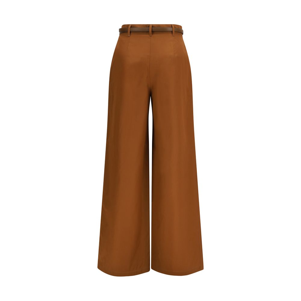 Brown Cotton Pants
