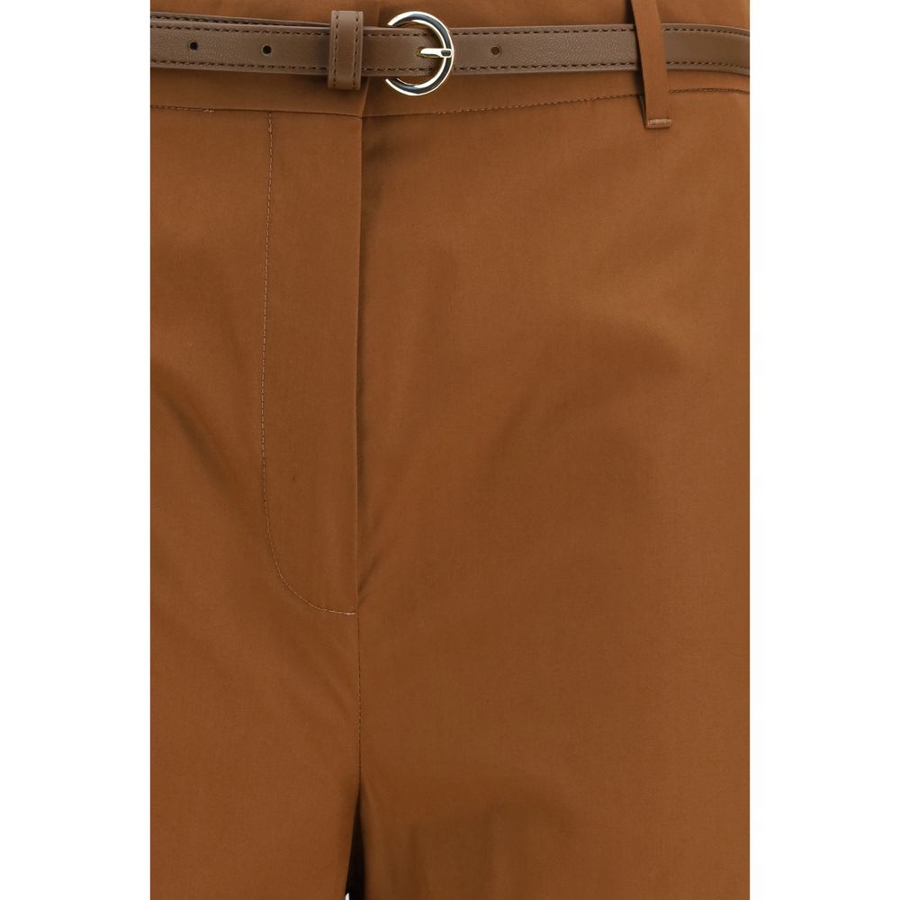 Brown Cotton Pants